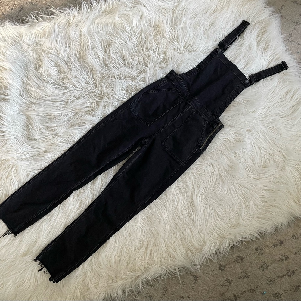 Madewell Black Denim Overalls